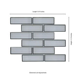 MSI Ice Bevel Subway 11.73 in. x 11.73 in. x 8 mm Glass Blend Mesh-Mounted Mosaic Tile (9.6 sq. ft. /case)