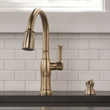 Delta Valdosta 1-Handle Deck Mount Pull-Down Handle/Lever Residential Kitchen Faucet (Deck Plate Included)