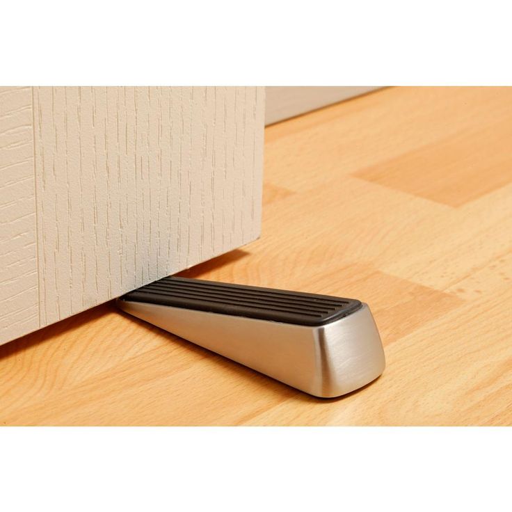 Designer Satin Nickel Door Wedge