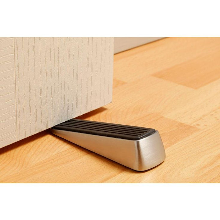 Designer Satin Nickel Door Wedge