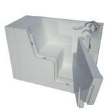 Rampart Wheelchair Accessible 4.5 ft. Walk-in Non-Whirlpool Bathtub with Easy Up Adhesive Wall Surround in White - Super Arbor
