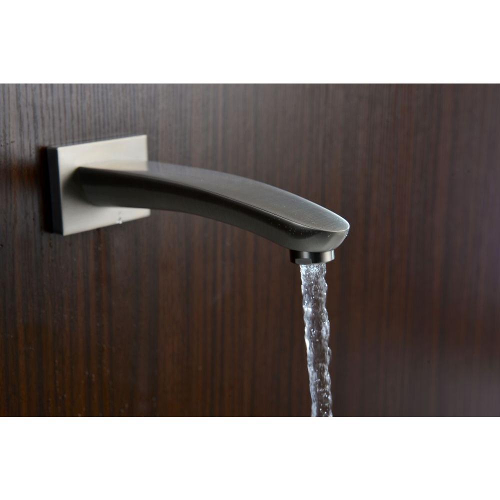 Tempo Series 1-Handle 1-Spray Tub and Shower Faucet in Brushed Nickel (Valve Included) - Super Arbor