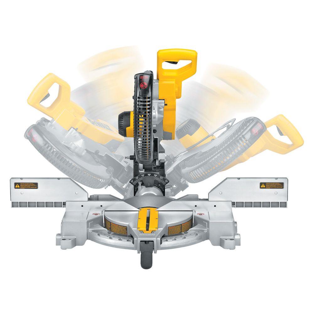 15 Amp Corded 12 in. Double-Bevel Compound Miter Saw with Heavy-Duty Stand - Super Arbor