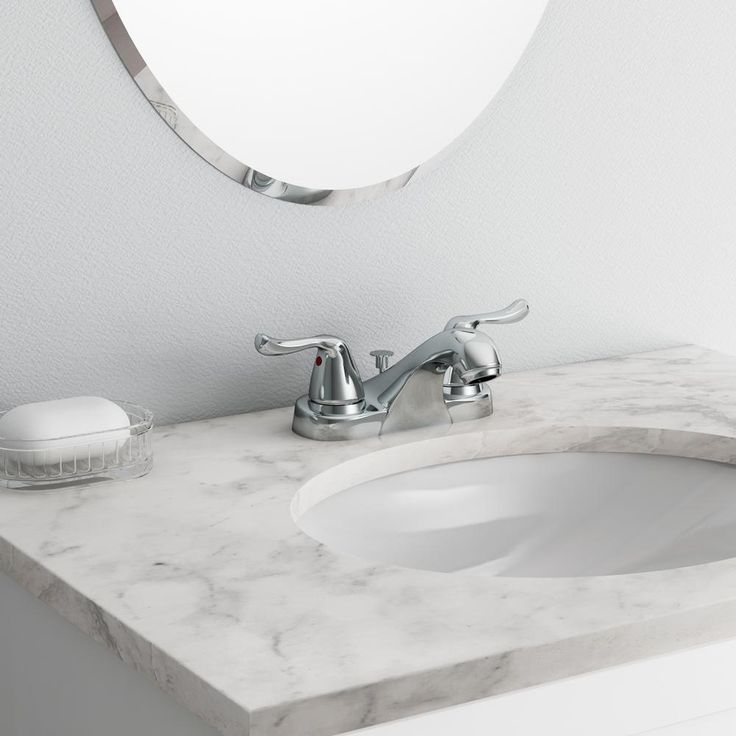 Constructor 4 in. Centerset 2-Handle Bathroom Faucet in Chrome