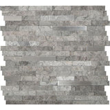 MSI Eclipse Interlocking 12 in. x 12 in. x 8 mm Matte Metal Stone Mesh-Mounted Mosaic Wall Tile (10 sq. ft. / case)