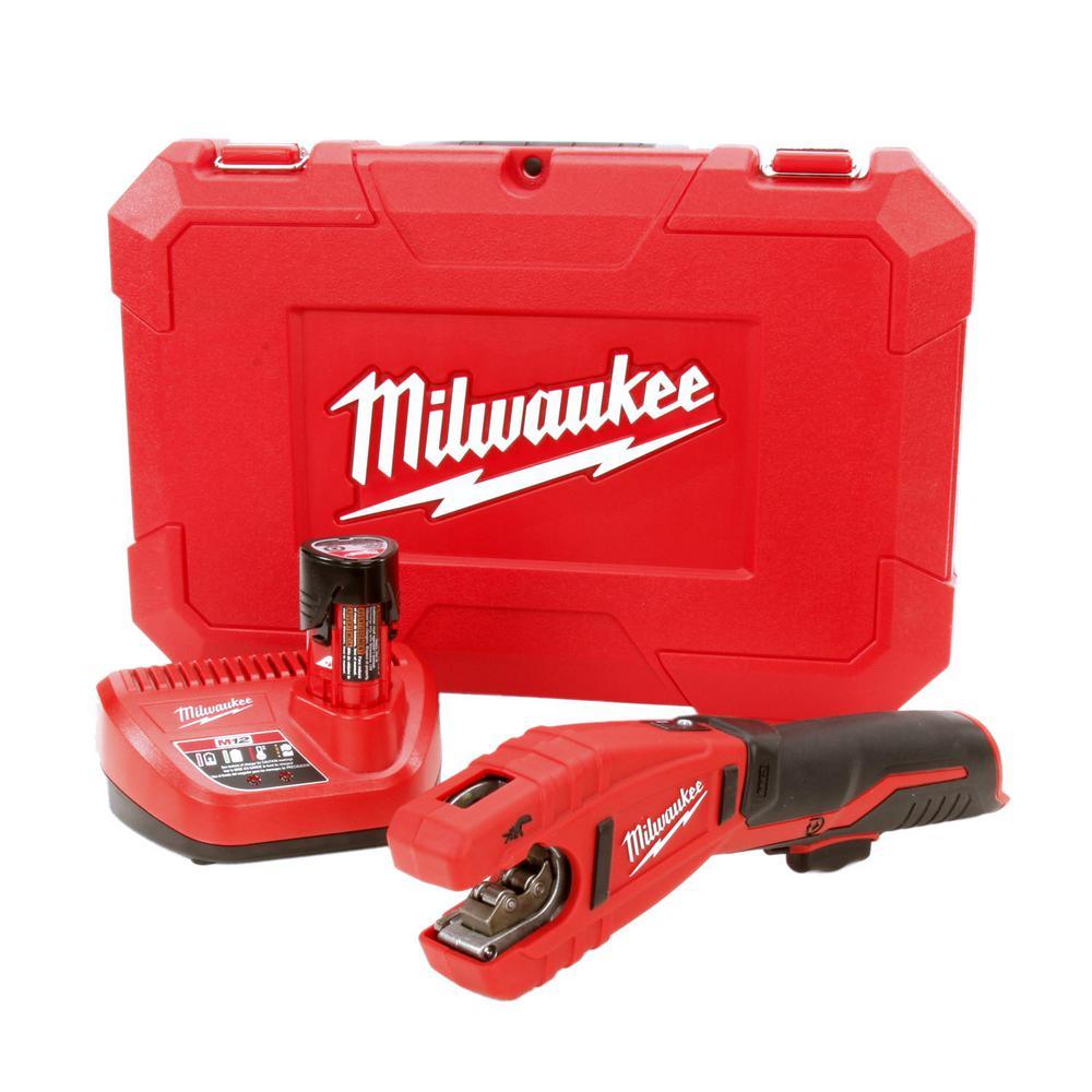 M12 12-Volt Lithium-Ion Cordless Copper Tubing Cutter Kit W/ M12 HACKZALL Reciprocating Saw - Super Arbor