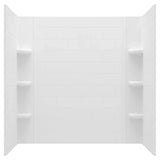 American Standard Ovation Curve 60 in. W x 60 in. H 3-Piece Glue-Up Alcove Tub Surrounds, Arctic White
