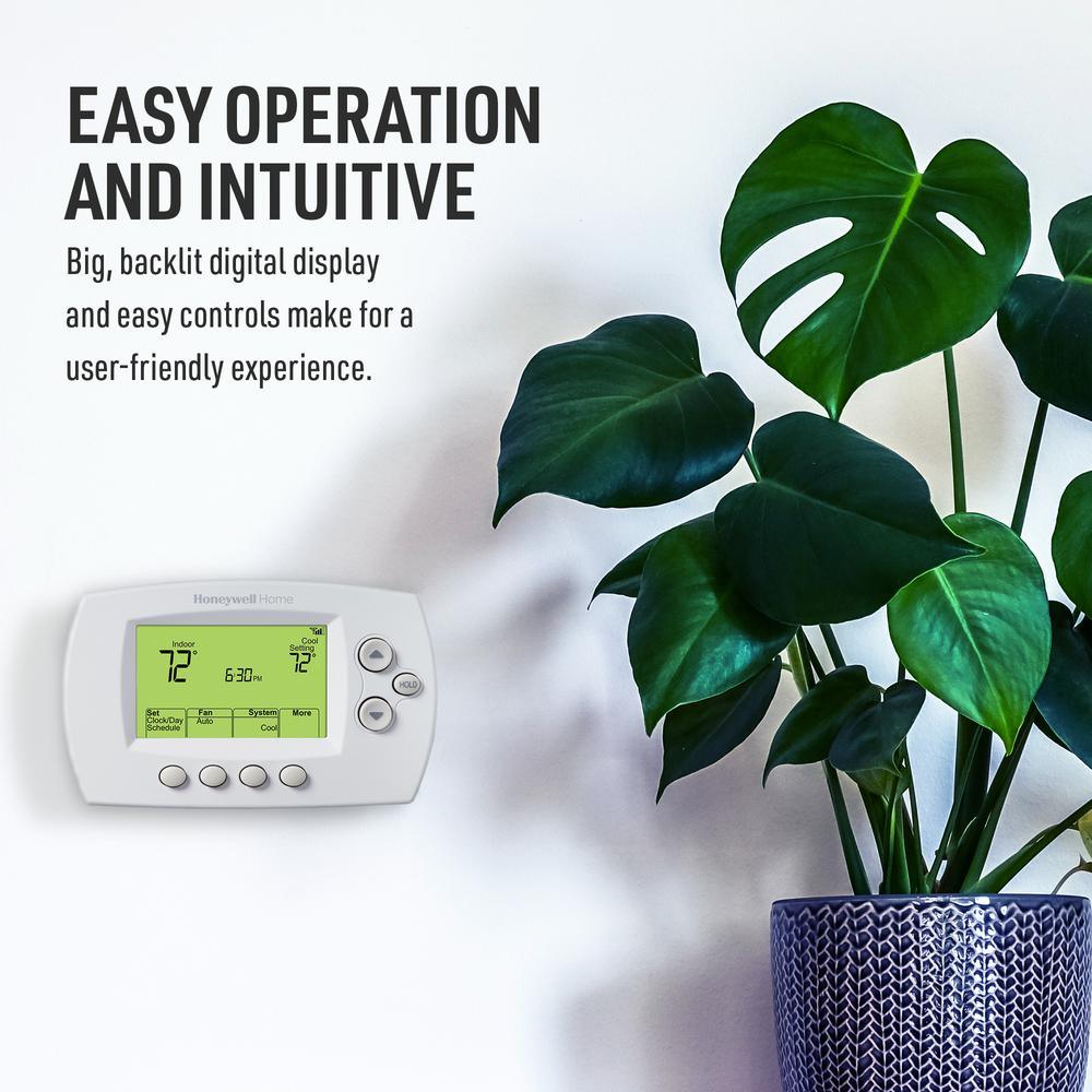 Wi-Fi 7-Day Programmable Smart Thermostat with Digital Backlit Display - Super Arbor