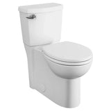 American Standard Cadet 3 White Round Standard Height 2-Piece Toilet, 12-in Rough-In