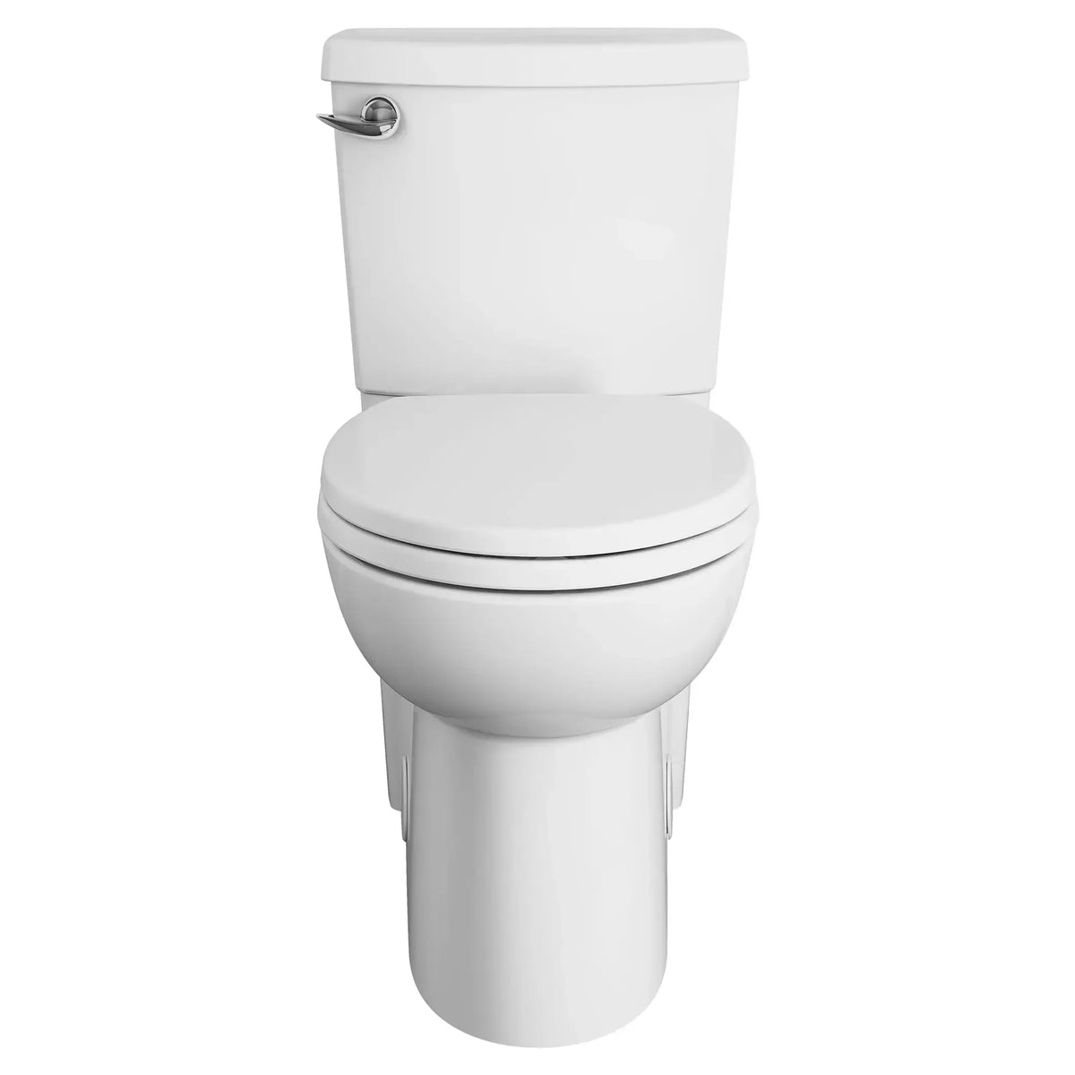 American Standard Cadet 3 White Round Standard Height 2-Piece Toilet, 12-in Rough-In