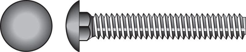 Hillman 3/8 in. x 6 in. Zinc-Plated Steel Carriage Bolt, 50-Pack