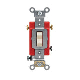 15/20 Amp 3-Way Industrial Toggle Switch, White - Super Arbor