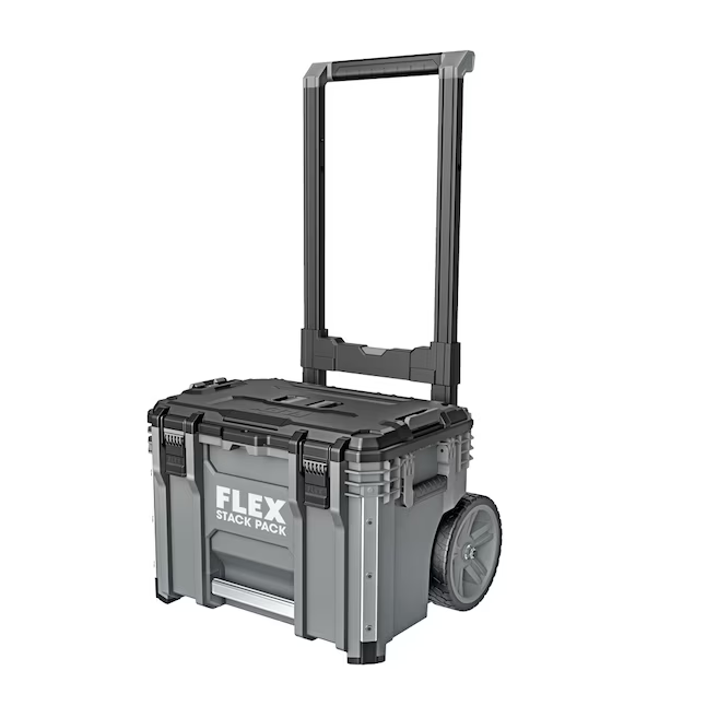 FLEX STACK PACK Rolling Tool Box 22-in W x 26.3-in H Gray Metal Wheels Lockable Tool Box