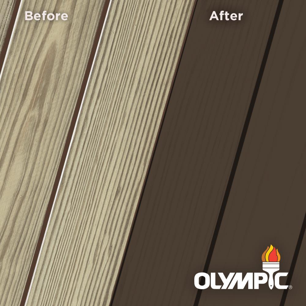 Olympic Maximum 5 gal. Coffee Solid Color Exterior Stain and Sealant in One - Super Arbor