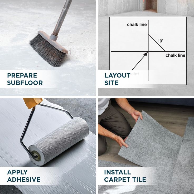 Shaw Crafted 24-in x 24-in Create Pattern Full Spread Adhesive Carpet Tile (79.99-sq ft)