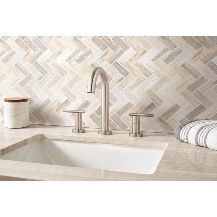 MSI Angora Herringbone 12 in. x 12 in. x 10mm Polished Marble Mesh-Mounted Mosaic Tile (10 sq. ft. / case)