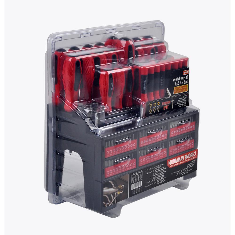 Screwdriver and Bit Set with Storage Rack (100-Piece) - Super Arbor