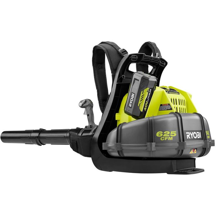 RYOBI 145 MPH 625 CFM 40-Volt Lithium-Ion Cordless Backpack Blower 5 Ah Battery and Charger Included