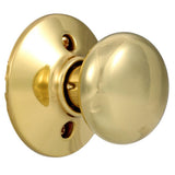 Plymouth Bright Brass Dummy Door Knob - Super Arbor
