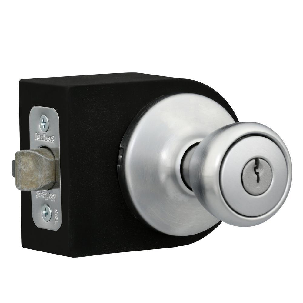 Tylo Satin Chrome Keyed Entry Door Knob - Super Arbor