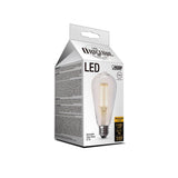 Feit Electric 75-Watt Equivalent ST19 Dimmable Clear Glass Vintage Edison LED Light Bulb With Cage Filament Warm White (4-Pack)