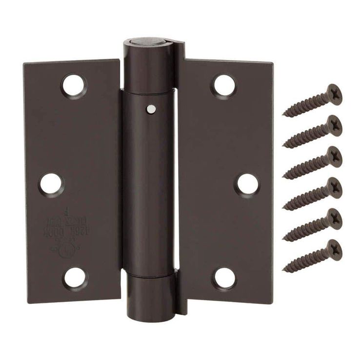 3-1/2 in. Oil-Rubbed Bronze Adjustable Spring Door Hinge