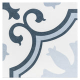 Merola Tile Lacour Artic Encaustic 9-3/4 in. x 9-3/4 in. Porcelain Floor and Wall Tile (11.11 sq. ft. / case)