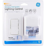 Wireless Remote Wall Switch Light Control with Grounded Outlet Receiver - Super Arbor