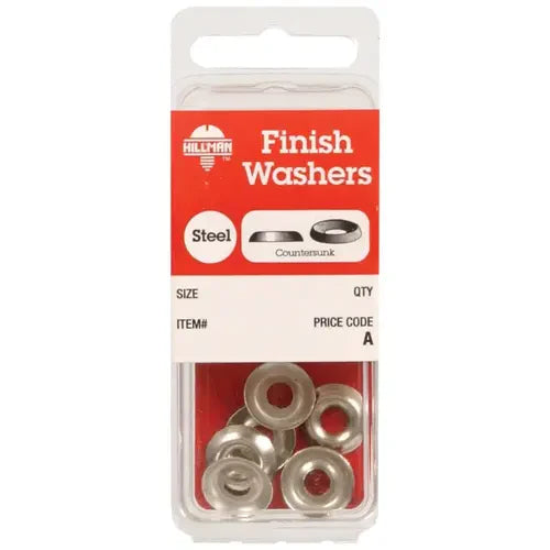 Hillman Nickel-Plated Steel .138 in Finish Washer, 10-Pack