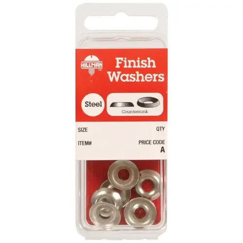 Hillman Nickel-Plated Steel .190 in. Finish Washer, 10-Pack