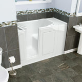 Value Series 48 in. Left Hand Walk-In Bathtub in White - Super Arbor