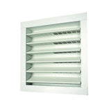 12 in. x 12 in. Aluminum Wall Louver Static Vent in White - Super Arbor