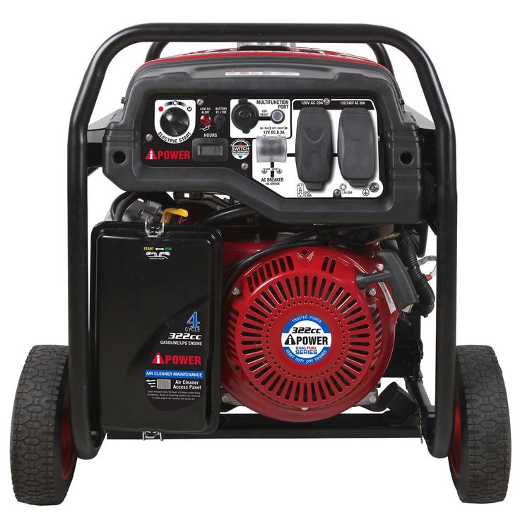 A-iPower 6000-Watt Dual Fuel Powered Electric Start Portable Generator