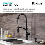 Sellette Single-Handle Pull-Down Sprayer Kitchen Faucet with Dual Function Sprayhead in Oil Rubbed Bronze - Super Arbor