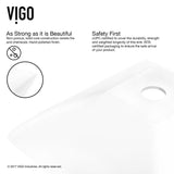 VIGO Hibiscus White Handmade Countertop Matte Stone Square Vessel Bathroom Sink in Matte White
