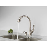 Delta Ashton Stainless 1-Handle Deck-Mount Pull-Down Handle Kitchen Faucet (Deck Plate Included)