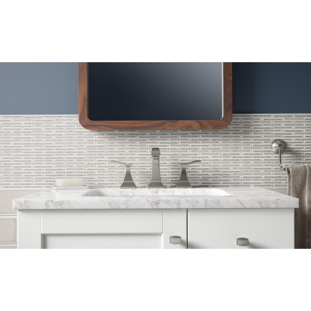 Truss 8 in. Widespread 2-Handle Bathroom Faucet in Vibrant Brushed Nickel - Super Arbor