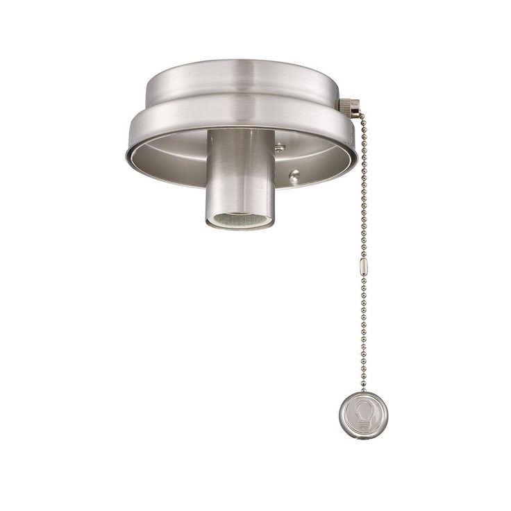 Brushed Nickel Ceiling Fan Low Profile LED Light Kit