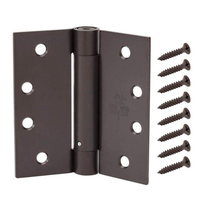 4 in. Oil-Rubbed Bronze Adjustable Spring Door Hinge