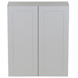 Cambridge Shaker Assembled 30x42x12.5 in. Wall Cabinet with 2 Soft Close Doors in White - Super Arbor