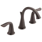 Delta Lahara Venetian Bronze 2-handle Widespread WaterSense Bathroom Sink Faucet with Drain