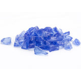1/2 in. 25 lb. Medium Royal Blue Landscape Fire Glass - Super Arbor