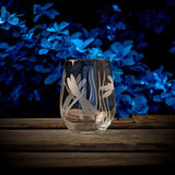 Dragonfly 17 oz. Clear Stemless Wine Glass (Set of 4)