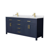 Beckett 42 in. W x 22 in. D Single Vanity in White with Cultured Marble Vanity Top in White with White Basin - Super Arbor