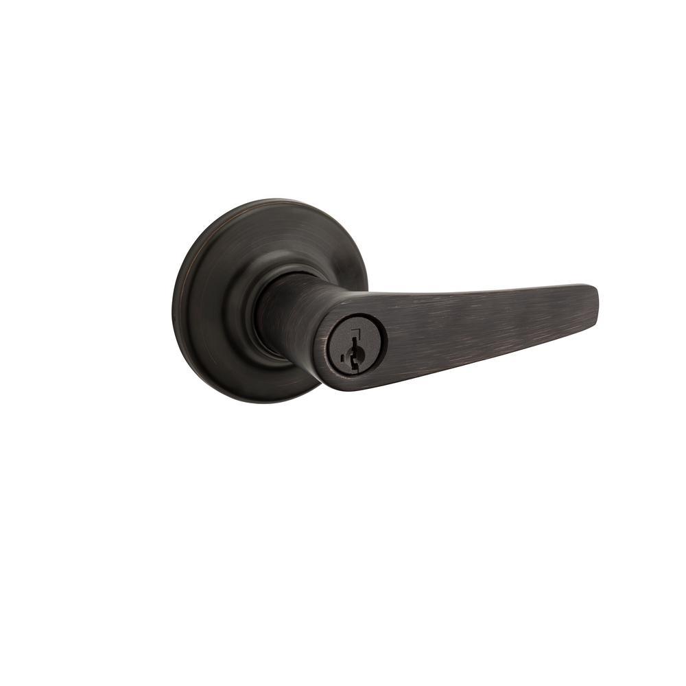 Delta Satin Chrome Entry Door Lever Featuring SmartKey Security - Super Arbor