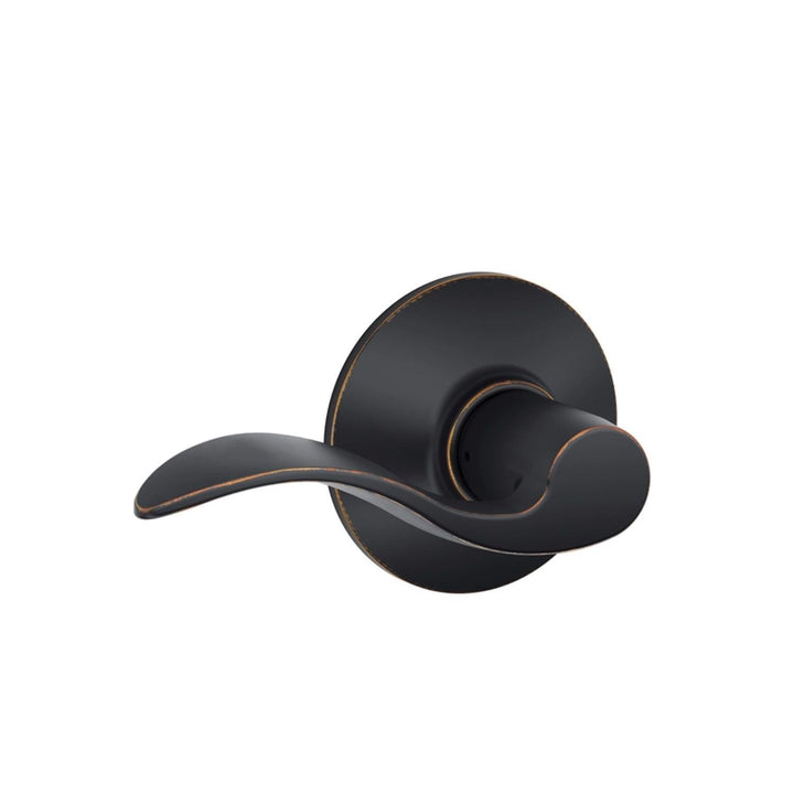 Schlage Accent Aged Bronze Passage Lockset, ANSI Grade 2, 1-3/4 in.