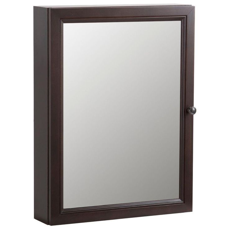 Delridge 22 in. W x 30 in. H x 6 in. D Framed Surface-Mount Modular Bathroom Medicine Cabinet in Chocolate