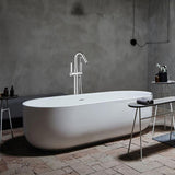 40 in. H x 11 in. W Single Handle Claw Foot Tub Faucet with Hand Shower in Polished Chrome