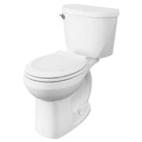 American Standard Mainstream White WaterSense Round Chair Height 2-Piece Toilet, 12-in Rough-In
