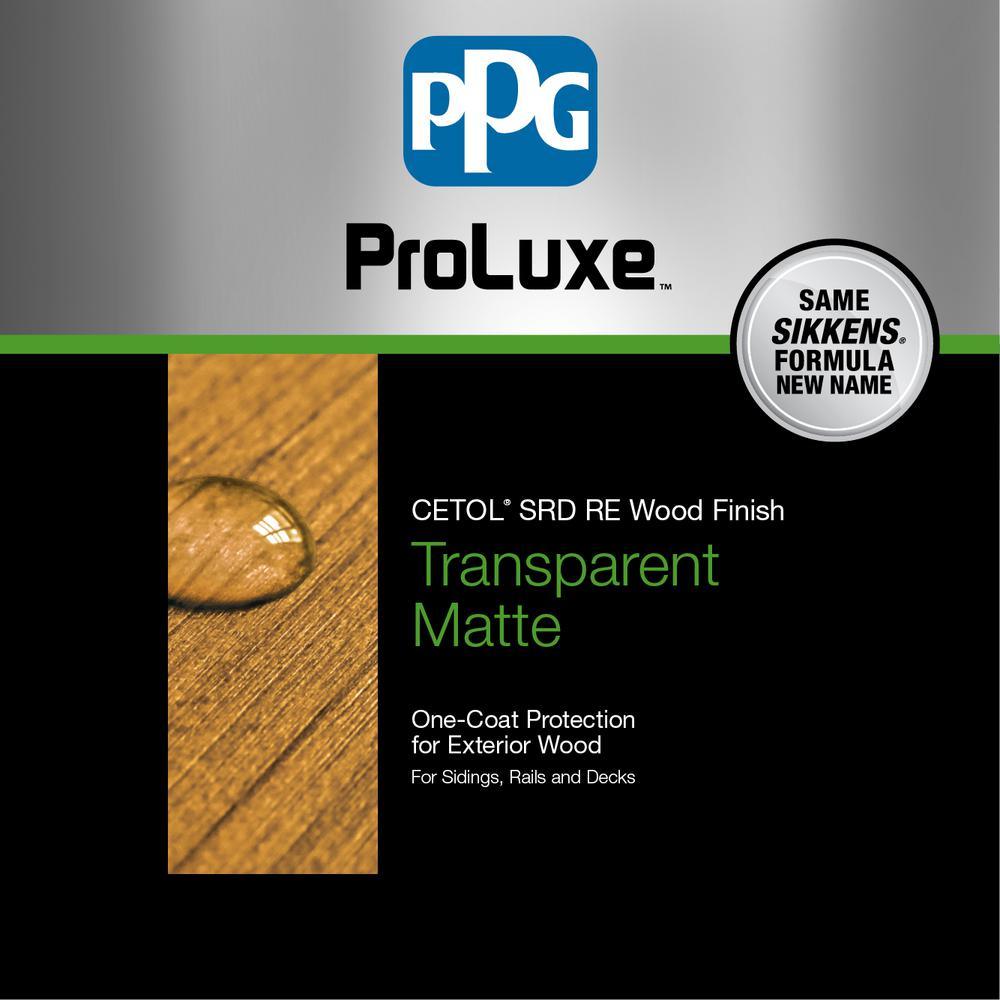 PPG ProLuxe 5 gal. Natural SRD RE Exterior Transparent Matte Wood Finish - Super Arbor
